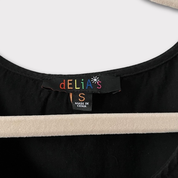 Delia’s x Dolls Kill Set Me Free Tattoo Butterfly Mini Babydoll Dress Small - Picture 2 of 8